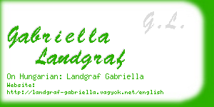 gabriella landgraf business card